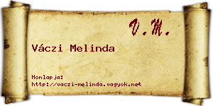 Váczi Melinda névjegykártya